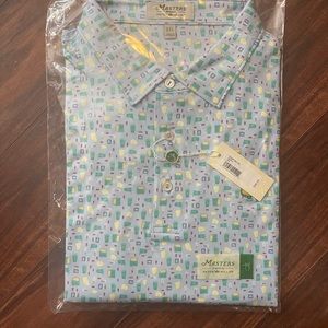 Master’s Peter Millar Golf Polo Pimento Cheese Pattern / NWT / XXL